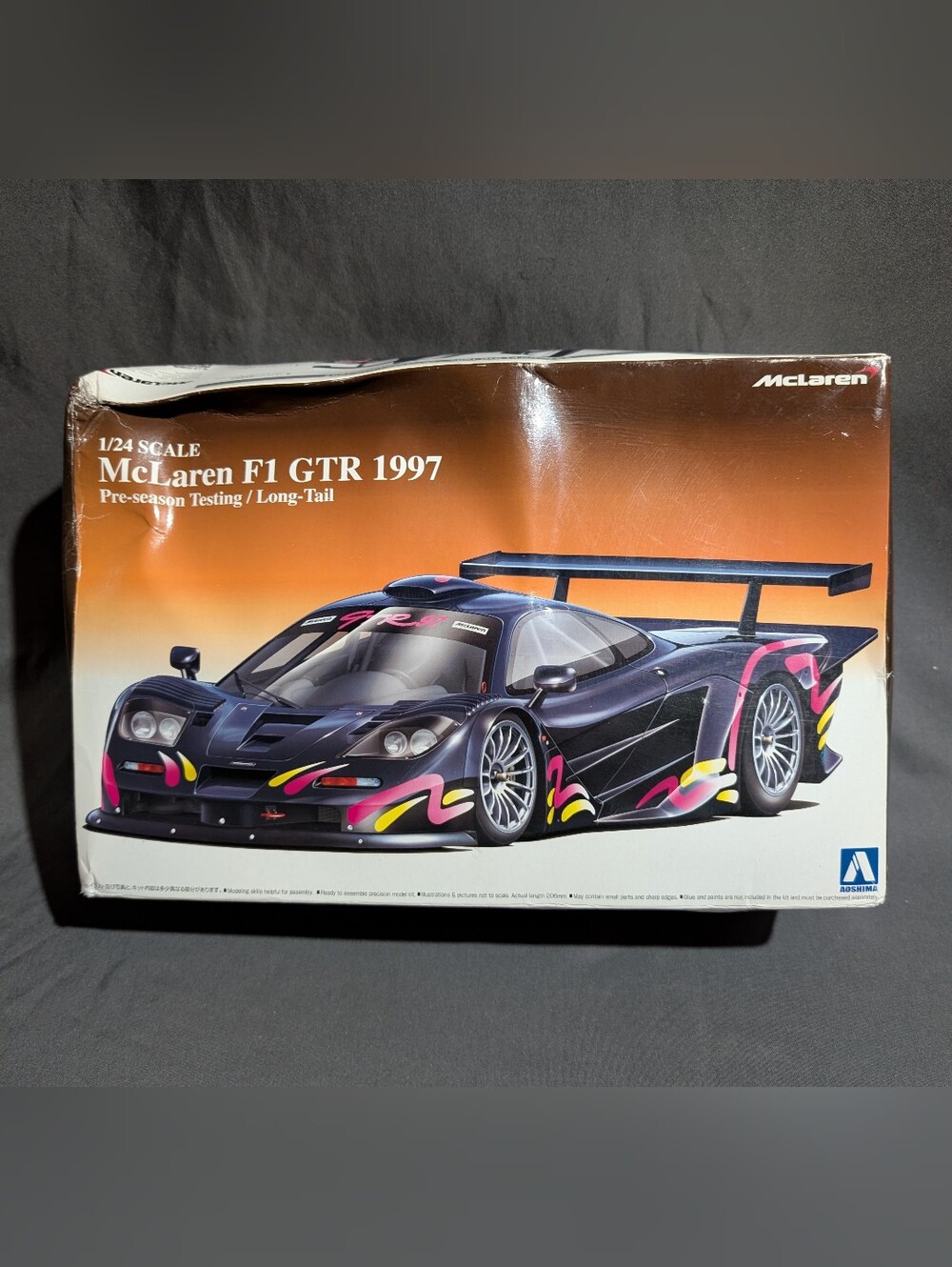 AOSHIMA McLaren F1 GTR 1997 Pre season Long-Tail 1:24 Japan Made 007440